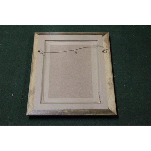 191 - A decorative wood framed mirror.