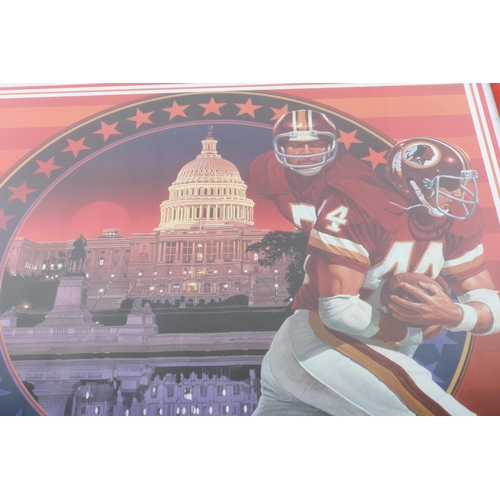 201 - A framed 1983 Washington Redskins NFL American Football poster. Approx  53x40cm.