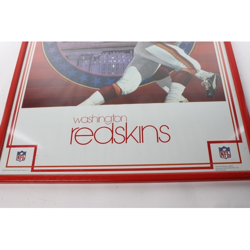 201 - A framed 1983 Washington Redskins NFL American Football poster. Approx  53x40cm.