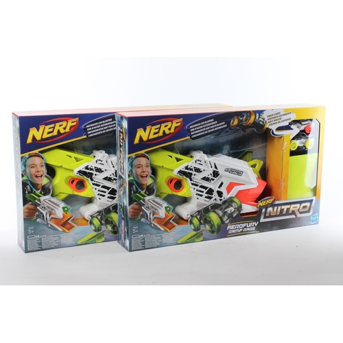 204 - Two ex shop stock Nerf Nitro toy guns.