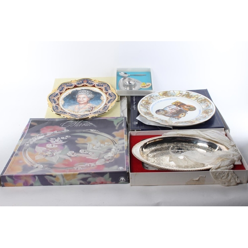 217 - An assortment of presentation plates and more.