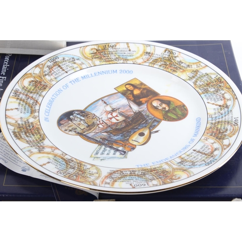 217 - An assortment of presentation plates and more.