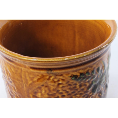 230 - A West German style ceramic planter. Approx  17cm dia.