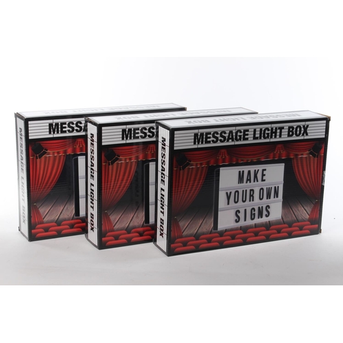 247 - 3 boxed Message Light Boxes.