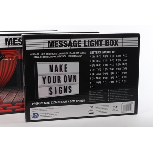 247 - 3 boxed Message Light Boxes.