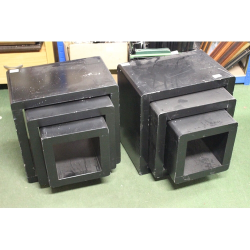 268 - 2 sets of cube side tables.