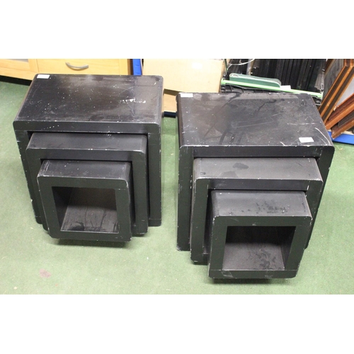 268 - 2 sets of cube side tables.