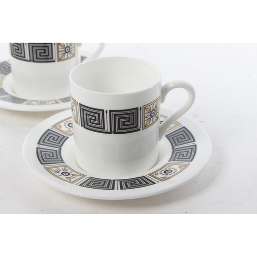 281 - A set of 4 Wedgwood 'Asia' coffee cups & saucers.