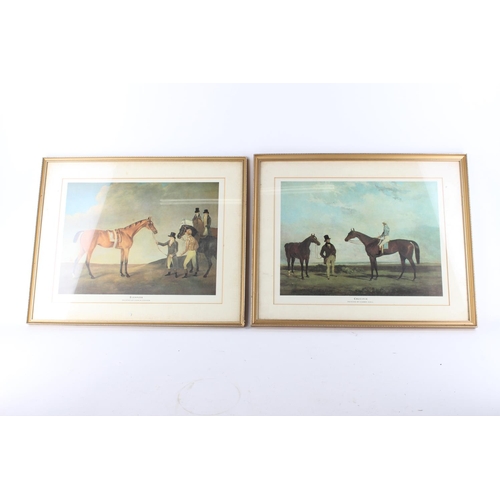 297 - 2 framed prints of Horse Racing interest. Approx 33x25cm.