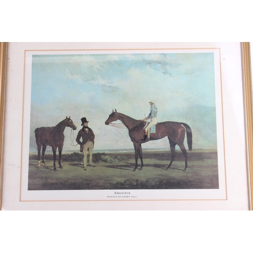 297 - 2 framed prints of Horse Racing interest. Approx 33x25cm.