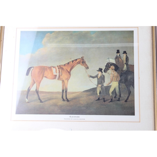 297 - 2 framed prints of Horse Racing interest. Approx 33x25cm.