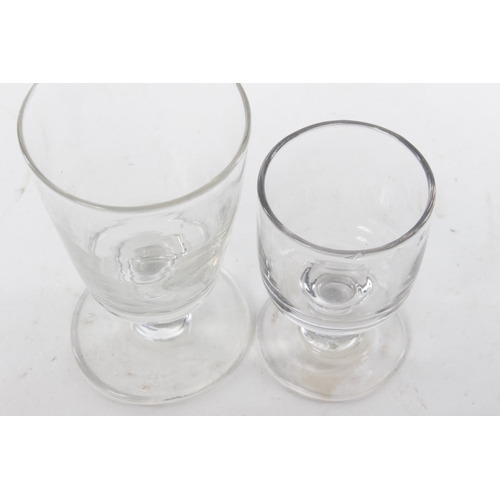 332 - 2 Georgian Rummer glasses.