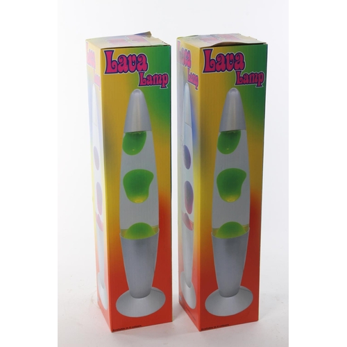 337 - 2 boxed Lava lamps.