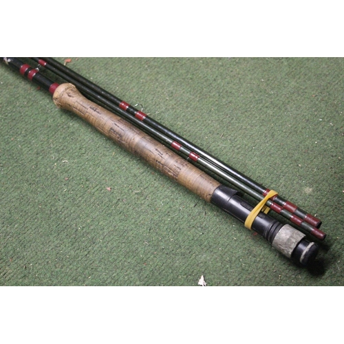 344 - A Bruce and Walker century 3 piece fly fishing rod, 11ft.