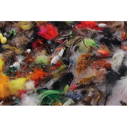 346 - A large assortment of fly fishing flies.