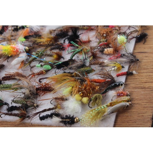 346 - A large assortment of fly fishing flies.