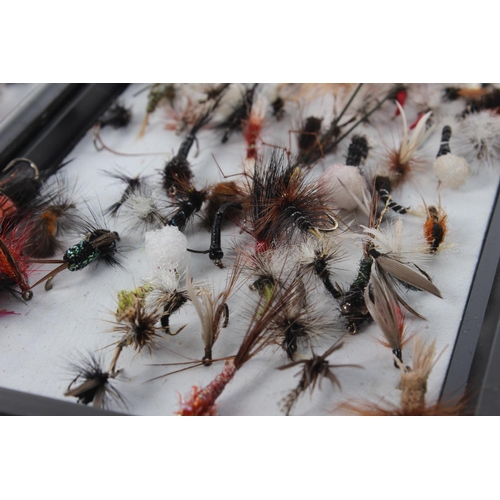 347 - A large assortment of fly fishing flies.