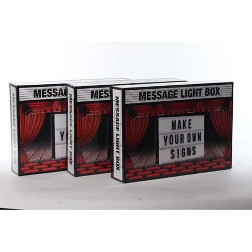 371 - 3 boxed message light boxes.