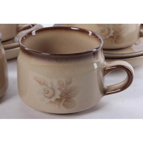 373 - A 12 piece Denby 'Memories' tea set.