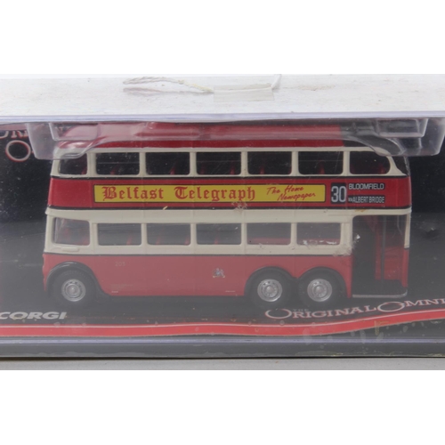 385 - A cased Corgi Omnibus model.