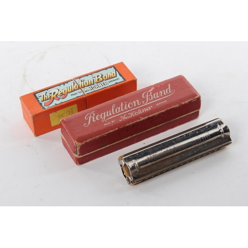 398 - A collection of 3 vintage Harmonicas.