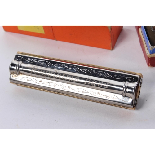 398 - A collection of 3 vintage Harmonicas.