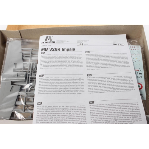 417 - A boxed Italeri MB 326K Impala model kit.