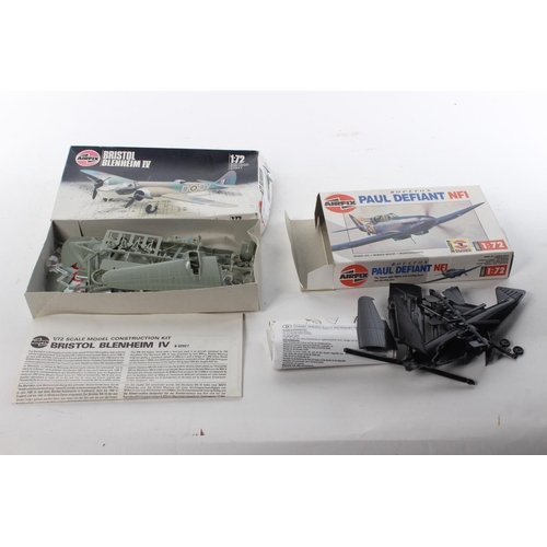 420 - 2 boxed Airfix model kits, to include Bristol Blenheim IV & Paul Defiant NFI.