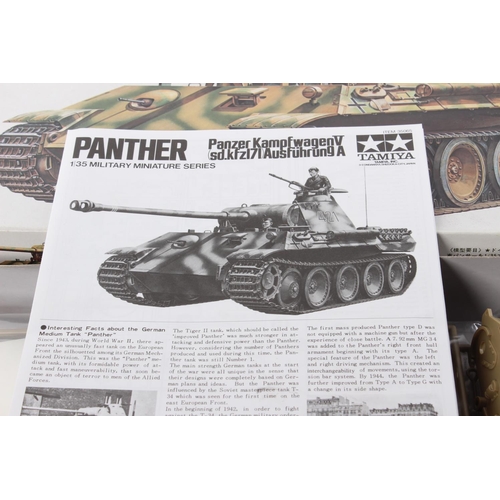 425 - A boxed Tamiya model kit, Panther.