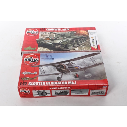 427 - 2 boxed Airfix model kits, to include Gromwell MkIV & Gloster Gladiator Mk1.