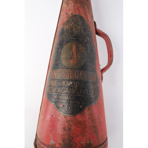 490 - A vintage cone fire extinguisher.