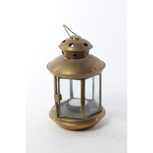 501 - A brass lantern.