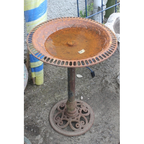 558 - A cast iron bird bath.