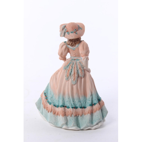 31 - A Coalport lady, 'Beau Monde Clarissa', 1992. Approx  14cm.