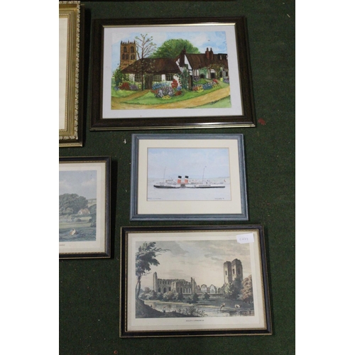 312 - An assortment of various framed prints.