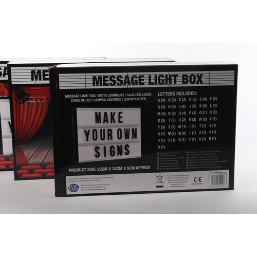 371 - 3 boxed message light boxes.