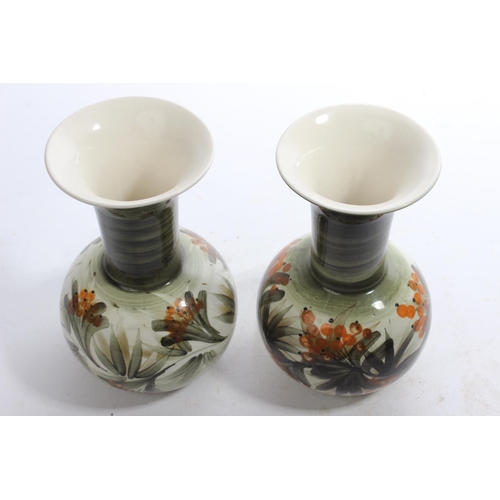 16 - A pair of Jersey Pottery vases.