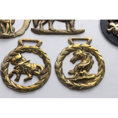 26 - An assortment of horse brasses.