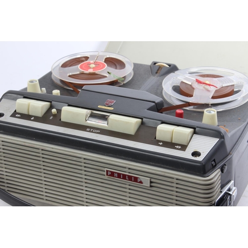 81 - A vintage Philips reel to reel tape player.