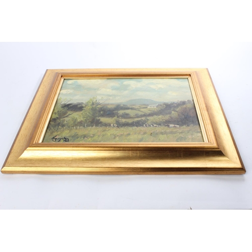 86 - A stunning original oil on canvas painting by Irish Artist, Wilfred Haughton, titled 'Grazing the me... 