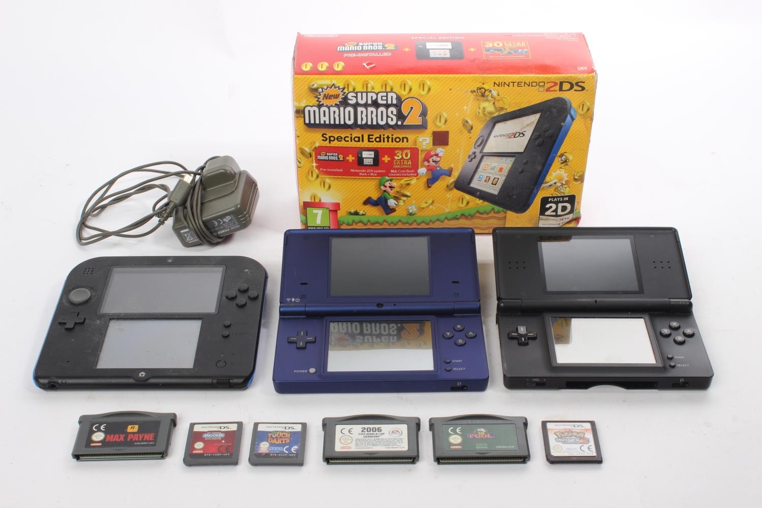 ニンテンドーDS LITE   2台/ポケットモンスター ダイヤモンド等16枚 Nintendo DS Lite Pokemon Diamond & Pearl Console [JP