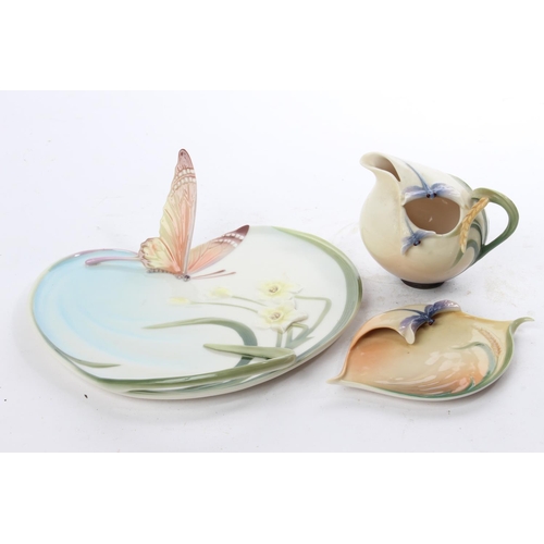 530 - A collection of 3 pieces of decorative Franz ceramics.