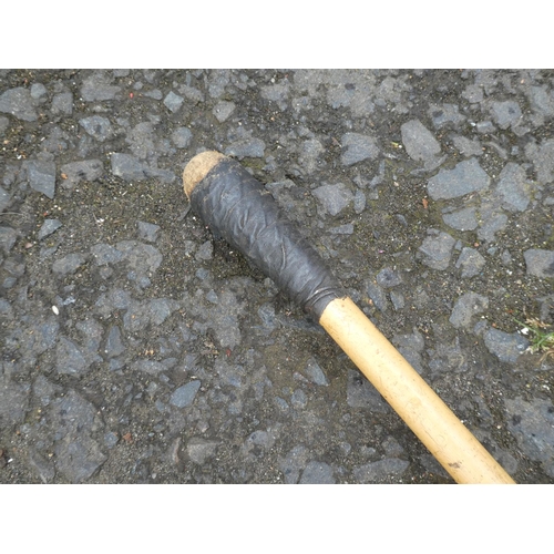 450 - A vintage long handled cudgel/ club.