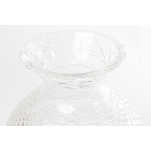 555 - A large Waterford Crystal glass shade (not stamped and includes paper flaw in glass). Measuring 24cm... 