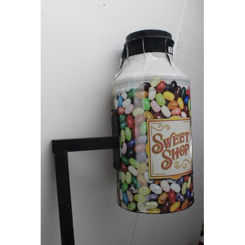 38 - A large 'Sweet Shop' sign, modelled as a sweet jar.