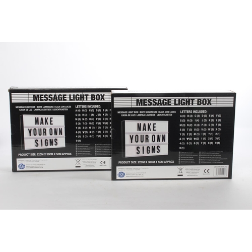 9 - Two message light boxes.