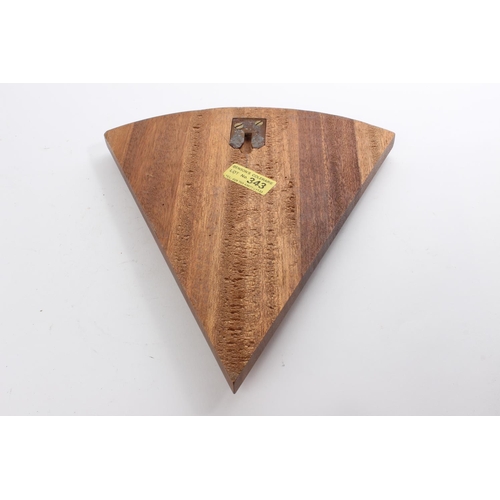 270 - A metal and wood 'USS Proteus' wall plaque.