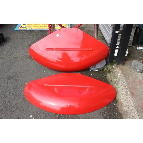 100 - A pair of Massey Ferguson 35X tractor mud guards.