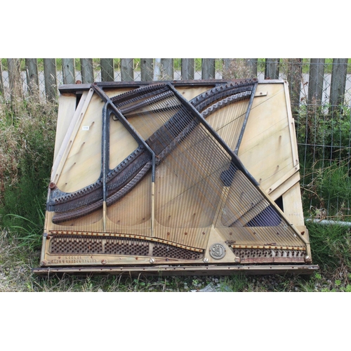 115 - An antique George Rodgers & Sons, London piano frame/ harp.