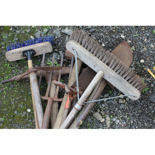 13 - An assortment of various garden tools.